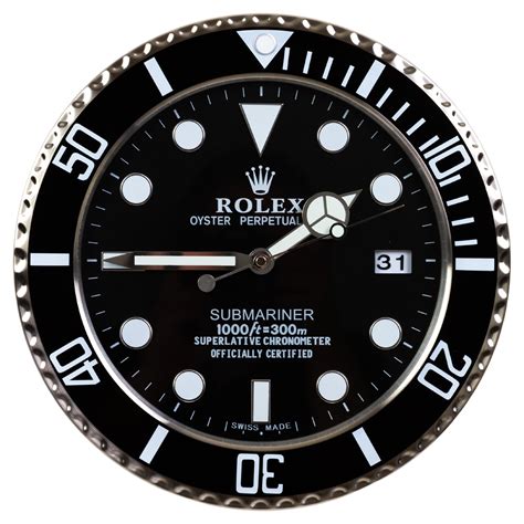 clockology rolex submariner|rolex wall clock for sale.